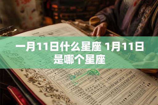一月11日什么星座 1月11日是哪个星座