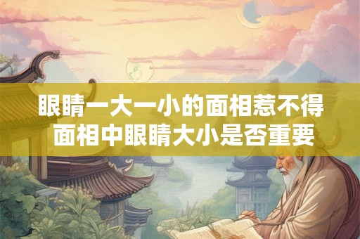 眼睛一大一小的面相惹不得 面相中眼睛大小是否重要 眼睛一大一小的面相惹不得 面相中眼睛大小是否重要