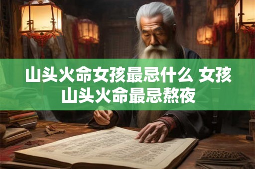 山头火命女孩最忌什么 女孩山头火命最忌熬夜