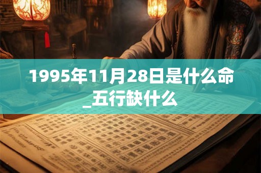 1995年11月28日是什么命_五行缺什么