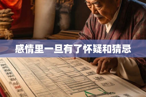 感情里一旦有了怀疑和猜忌