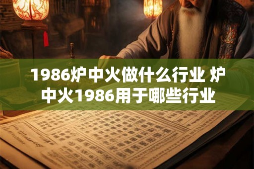 1986炉中火做什么行业 炉中火1986用于哪些行业