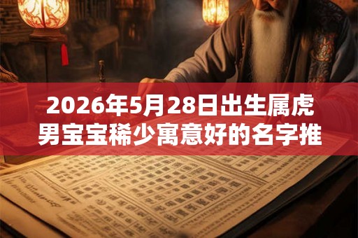 2026年5月28日出生属虎男宝宝稀少寓意好的名字推荐