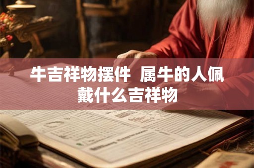 牛吉祥物摆件  属牛的人佩戴什么吉祥物