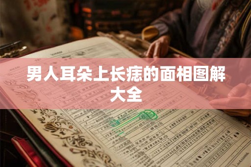 男人耳朵上长痣的面相图解大全