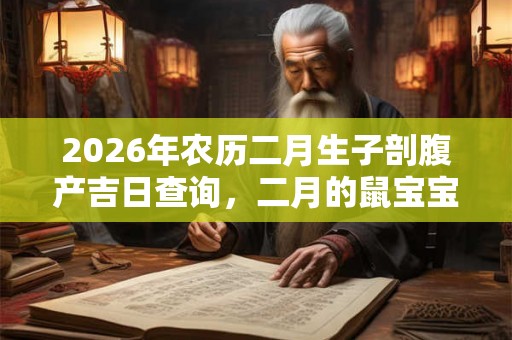 2026年农历二月生子剖腹产吉日查询,二月的鼠宝宝好不好? 2026年农历二月生子剖腹产吉日查询,二月的鼠宝宝好不好?