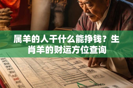 属羊的人干什么能挣钱？生肖羊的财运方位查询