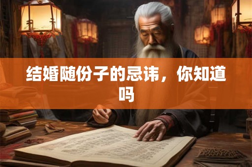 结婚随份子的忌讳，你知道吗