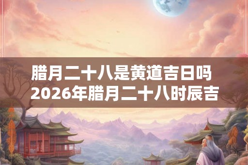 腊月二十八是黄道吉日吗 2026年腊月二十八时辰吉凶一览表