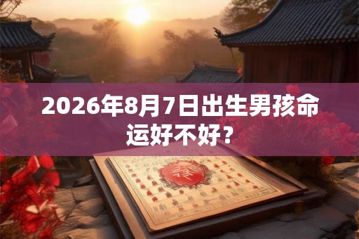2026年8月7日出生男孩命运好不好？