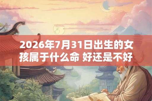 2026年7月31日出生的女孩属于什么命 好还是不好
