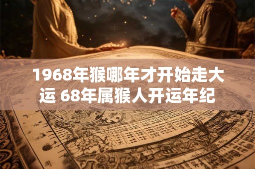 1968年猴哪年才开始走大运 68年属猴人开运年纪