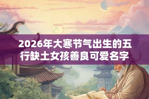 2026年大寒节气出生的五行缺土女孩善良可爱名字