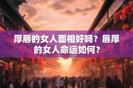 厚唇的女人面相好吗？唇厚的女人命运如何？