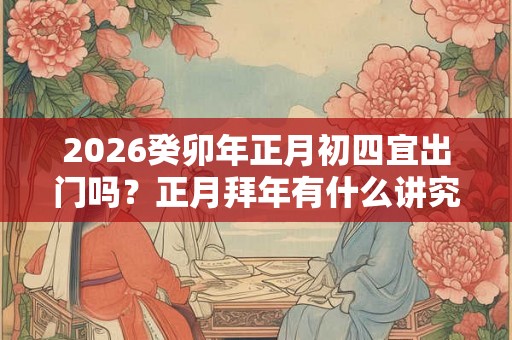 2026癸卯年正月初四宜出门吗?正月拜年有什么讲究 2026癸卯年正月初四宜出门吗?正月拜年有什么讲究