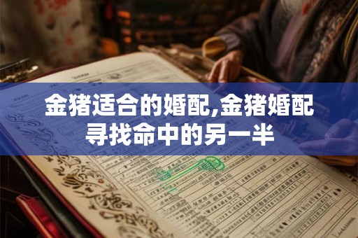 金猪适合的婚配,金猪婚配寻找命中的另一半