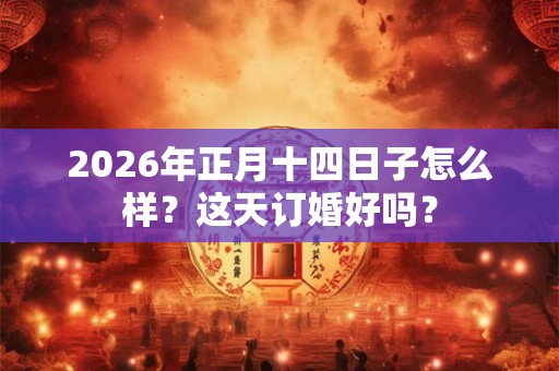 2026年正月十四日子怎么样?这天订婚好吗? 2026年正月十四日子怎么样?这天订婚好吗?