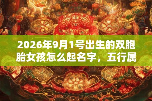 2026年9月1号出生的双胞胎女孩怎么起名字，五行属什么？