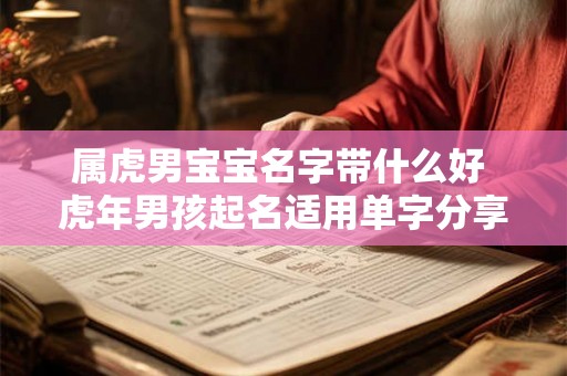 属虎男宝宝名字带什么好 虎年男孩起名适用单字分享