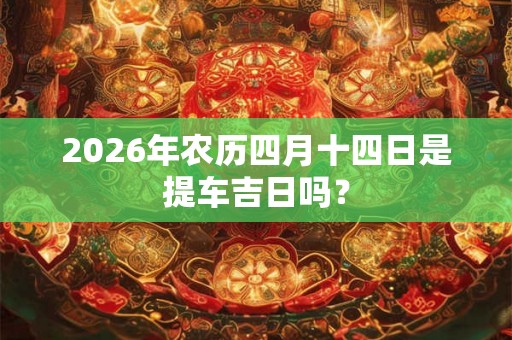 2026年农历四月十四日是提车吉日吗？
