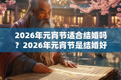 2026年元宵节适合结婚吗？2026年元宵节是结婚好日子吗？