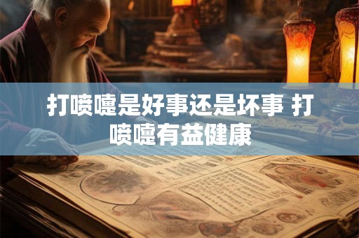 打喷嚏是好事还是坏事 打喷嚏有益健康