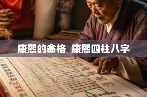 康熙的命格  康熙四柱八字