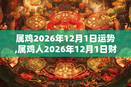 属鸡2026年12月1日运势,属鸡人2026年12月1日财运,生肖鸡2026年12月1日运势 属鸡2026年12月1日运势,属鸡人2026年12月1日财运,生肖鸡2026年12月1日运势