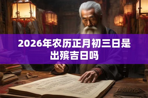 2026年农历正月初三日是出殡吉日吗