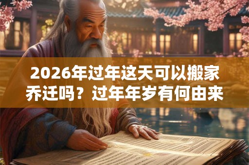 2026年过年这天可以搬家乔迁吗？过年年岁有何由来？
