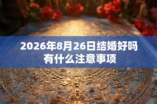 2026年8月26日结婚好吗 有什么注意事项 2026年8月26日结婚好吗 有什么注意事项