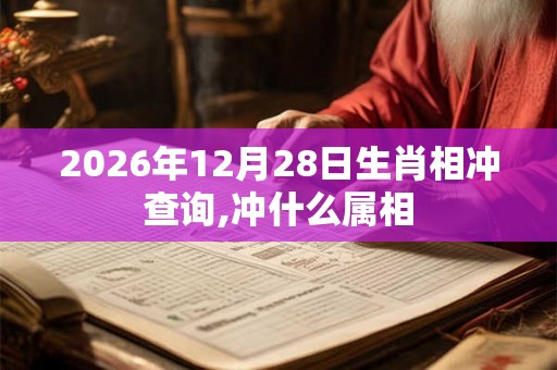2026年12月28日生肖相冲查询,冲什么属相