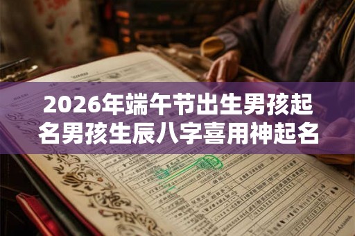 2026年端午节出生男孩起名男孩生辰八字喜用神起名