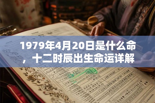 1979年4月20日是什么命，十二时辰出生命运详解