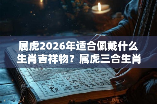 属虎2026年适合佩戴什么生肖吉祥物？属虎三合生肖是什么？