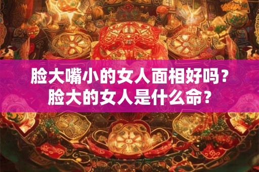 脸大嘴小的女人面相好吗？脸大的女人是什么命？