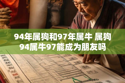 94年属狗和97年属牛 属狗94属牛97能成为朋友吗