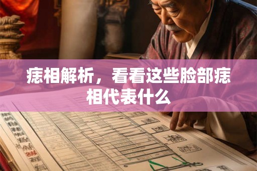 痣相解析，看看这些脸部痣相代表什么