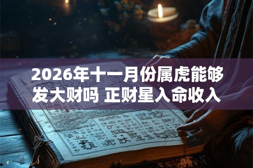 2026年十一月份属虎能够发大财吗 正财星入命收入高