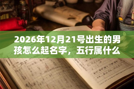 2026年12月21号出生的男孩怎么起名字，五行属什么
