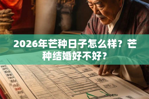 2026年芒种日子怎么样？芒种结婚好不好？