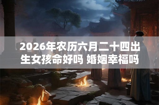 2026年农历六月二十四出生女孩命好吗 婚姻幸福吗