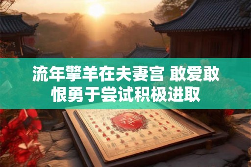 流年擎羊在夫妻宫 敢爱敢恨勇于尝试积极进取