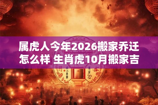属虎人今年2026搬家乔迁怎么样 生肖虎10月搬家吉日