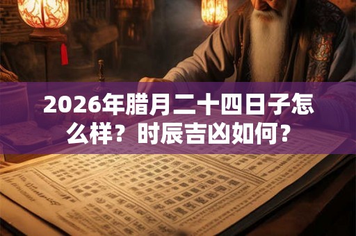 2026年腊月二十四日子怎么样?时辰吉凶如何? 2026年腊月二十四日子怎么样?时辰吉凶如何?
