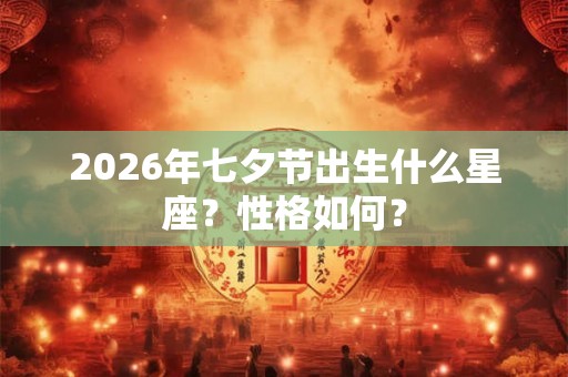 2026年七夕节出生什么星座？性格如何？
