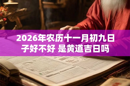 2026年农历十一月初九日子好不好 是黄道吉日吗