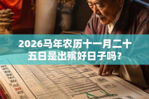 2026马年农历十一月二十五日是出殡好日子吗？