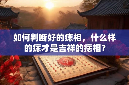 如何判断好的痣相，什么样的痣才是吉祥的痣相？