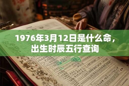 1976年3月12日是什么命，出生时辰五行查询